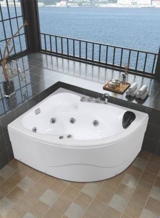 W kącie Whirlpool prysznic wanny masaż pęcherzykowy Trójkąt powietrza Jet Whirlpool wanny