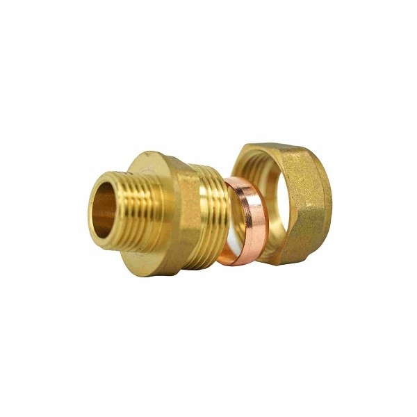 Miedziane rdzeń Forged Brass Rury Fittings Kompresji Rury Cap BS864-2 Standard