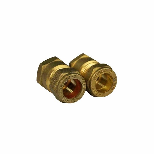 Miedziane rdzeń Forged Brass Rury Fittings Kompresji Rury Cap BS864-2 Standard
