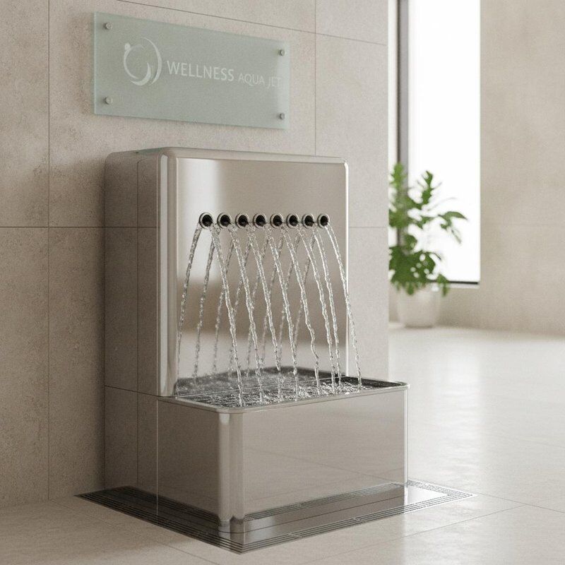 Waist Jet SPA kąpiel oferująca chromowane wykończenie doskonałe rozwiązanie dla klubów zdrowia ośrodków wellness i instalacji hotelowych spa